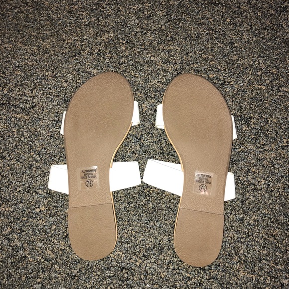 White and Tan Sandals - Picture 3 of 3
